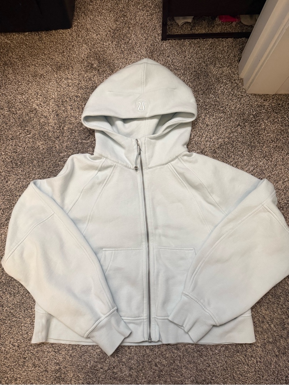 Lululemon Pale Blue Full-Zip Scuba - Picture 7 of 8